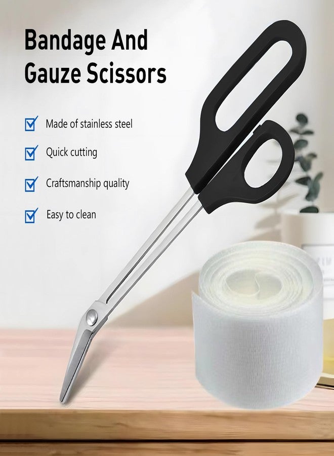 Kootinn 8.3 Inch Long Handle Toenail Scissors for Thick Nails & Easy Reach Long Handled Toe Nail Clippers for Seniors Women Men (Black) - Image 2